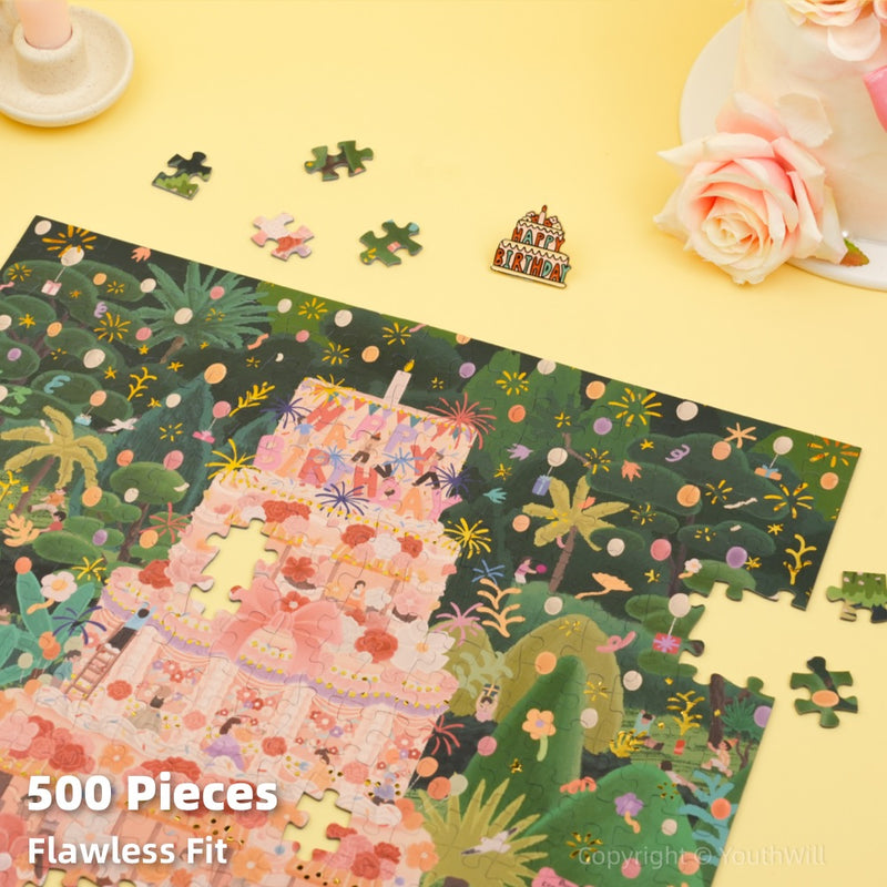 Birthday Party - 500 Pieces - Jigsaw Puzzle