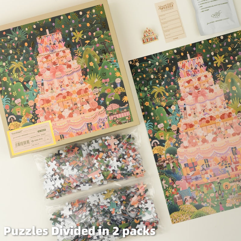 Birthday Party - 500 Pieces - Jigsaw Puzzle